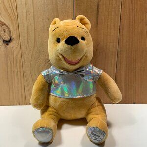 Disney 100 Winnie the Pooh Plush Silver Shirt Anniversary Stuffed Bear Toy 12"